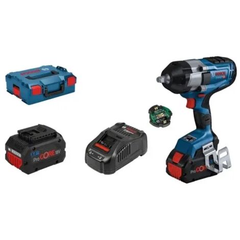 Avvitatore a impulsi Bosch BITURBO GDS 18V-1000 C 2x 8,0 Ah e caricabatterie in L-BOXX