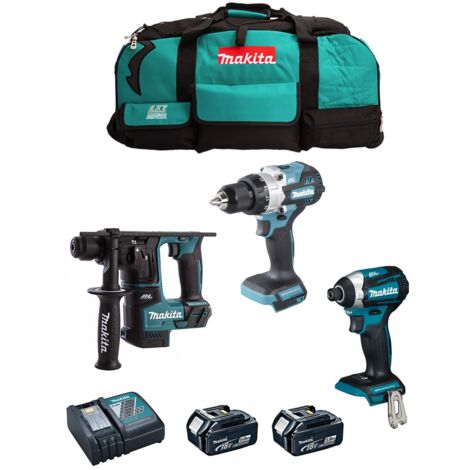 Makita  kit mk308 (dhp486 + dtd154 + dhr171 + 2 x 5,0 ah + dc18rc + lxt600) 8435587925989 (1/5)