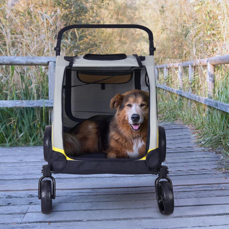 PASSEGGINO PER CANI CARICO MAX. 60 KG MOD. TRAPEZIO - Optipro