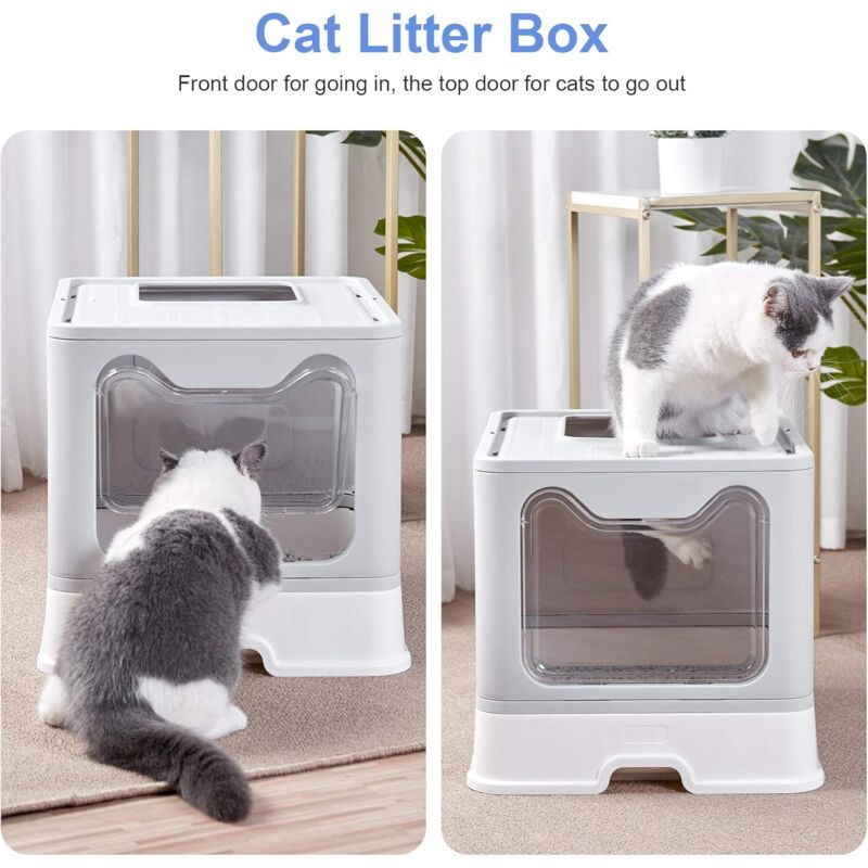 Ferplast Lettiera Gatto Chiusa Cassetta igienica per Gatti, Toilette