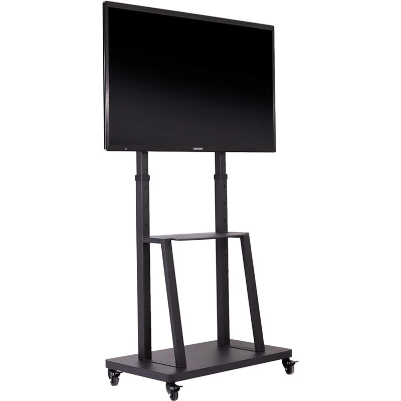 Carrello TV Regolabile Con Ruote - Per Schermi 32-75 Pollici, Portata 50kg, Con Ripiani E Gestione Cavi - Foto 10
