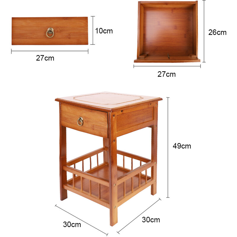 Comodino Per Camera Da Letto Di Casa,comodino Con Cassetti,doppi Cassetti  For Riporre Oggetti Privati ​​e Di Grandi Dimensioni,ingombro  Ridotto,adatto A Piccoli Spazi,camere Da Letto,sale Studio ( Col :  : Casa e cucina