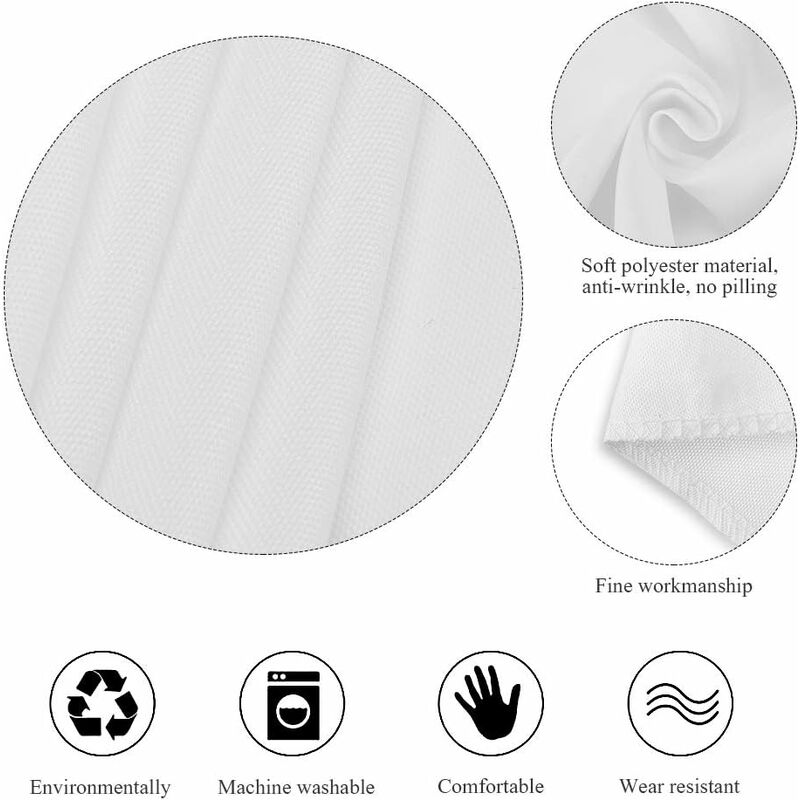 3 Tovaglie Rotonde Rosa E Bianche A Scacchi, Ø 213 Cm, Impermeabili - Per Feste E Picnic - Foto 3