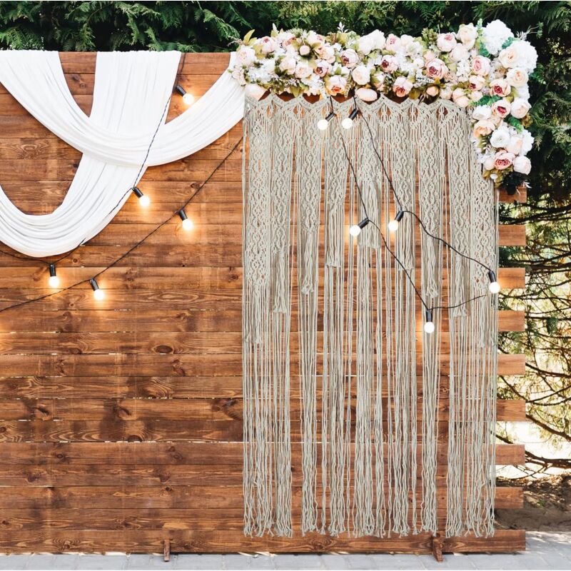 96 cm x 150 cm Grande Macrame Tenda, Macrame Arco di Nozze Sfondo, Macrame  Appeso A