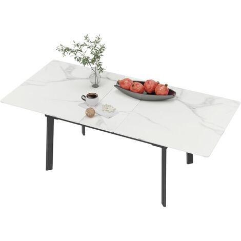 Kare Design Tavolo Gloria Nero – Tavolo Da Pranzo Rettangolare In Ceramica E Acciaio, 200x100 Cm, Per 6-8 Persone, Design Moderno, Portata 150 Kg - 3