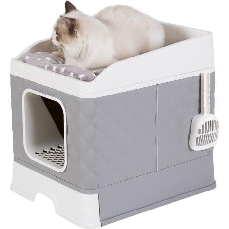Toilette per Gatti Cassetta igienica Gatto Contenitori per Lettiere per Gatti (1/5)