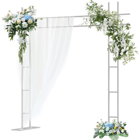 Arco Struttura per Matrimonio Palloncini Creativo Pesante Metallo Bianco Quadrato Sfondo Allestimento Cerimonia
