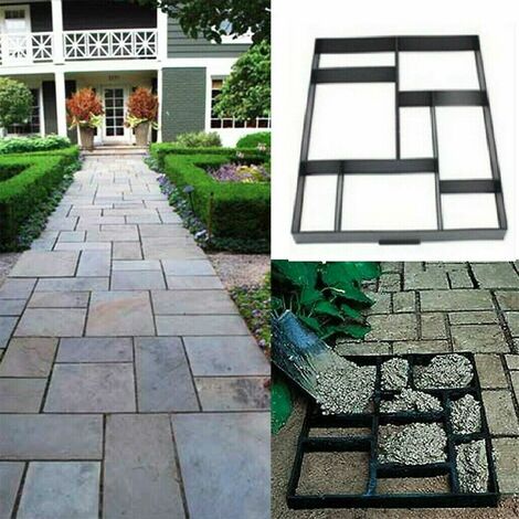 stampi forma cemento per giardino facile ed economico by Dogstars100 