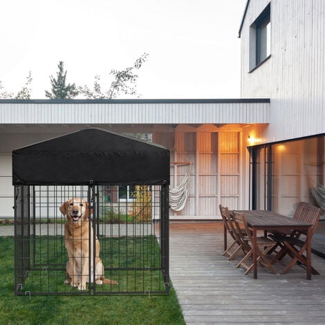recinto cani da esterno con tetto 3,96x2,28 modello l