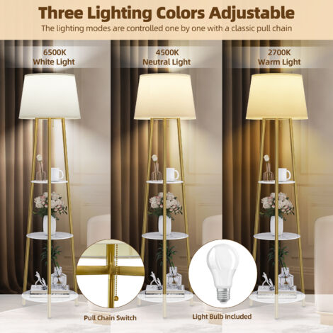 Lampada Da Pavimento Vintage Con Treppiede | Italia - Foto 2