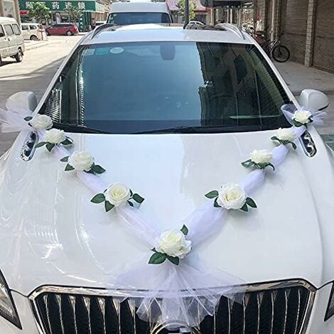 Matrimonio Per Auto Decorazioni Fiori Addobbi Macchina Sposi Rose 