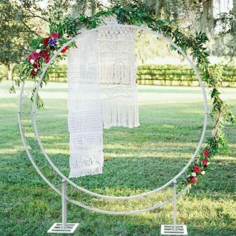 Grande Arco Palloncino Arco di nozze Struttura in Metallo Rotondo per  Matrimonio Staccabile Feste Decorazione