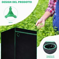 Femor Grow Tent Reflective Mylar Hydroponic Grow Tent | Indoor Plants Tent | Greenhouse Grow Tent | Darkroom Pant Tent (60 x 60 x 140 cm)