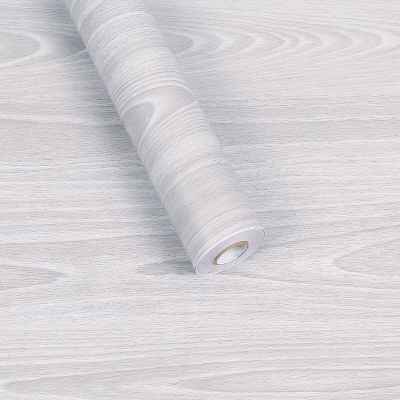 Papel pintado adhesivo de grano de madera, papel pintado de pvc autoadhesivo impermeable grueso, papel pintado de 45 cm × 10 m