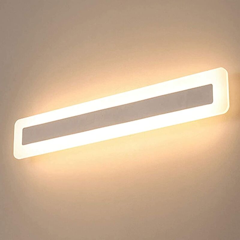 Lámpara de pared de espejo de baño blanco cálido LED lámpara de baño interior moderna iluminación de espejo de baño lámpara de cabeza LED espejo de baño espejo de baño lámpara de espejo 40CM