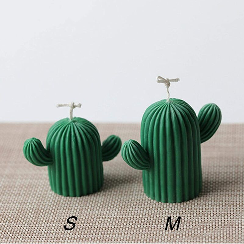 jabón resina chocolate tamaño medio Molde de cactus hecho a mano para hacer velas molde de silicona de grado alimenticio para velas Tiruiya Tiny Cactus Candle 