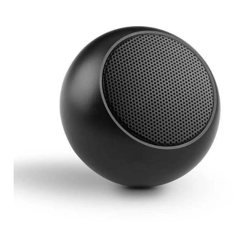 Altavoz portátil dorado con Bluetooth, minialtavoz deportivo, máquina de doble cadena, resistente al agua y al polvo, pequeño pero potente, negro