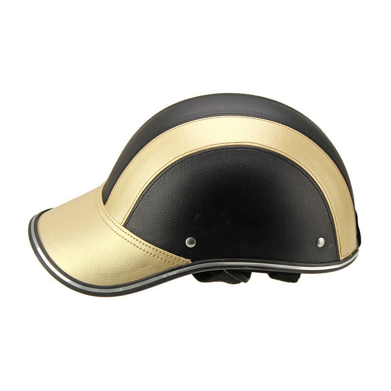 Casco de bicicleta Adulto Bicicleta Ciclismo Casco de béisbol - Estilo urbano seguro Casco de ciclismo adulto ajustable Mountain Road Mtb Hombres Mujeres Oro