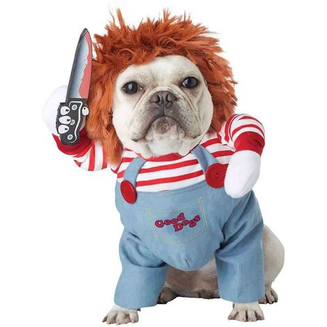 Disfraces para perros Deadly Doll Chucky Ropa para mascotas Fiesta de  Navidad Traje de cosplay con