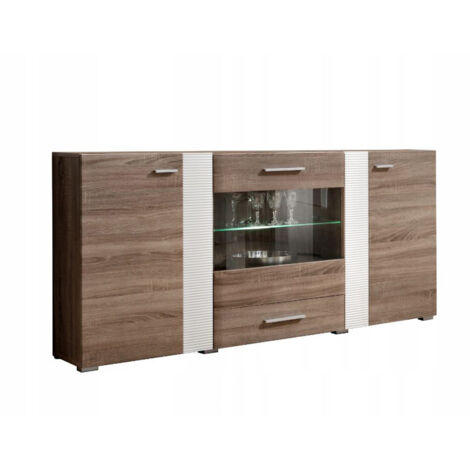 Aleppo bahut contemporain 160 cm pour la salle à manger LEDS (1/3)