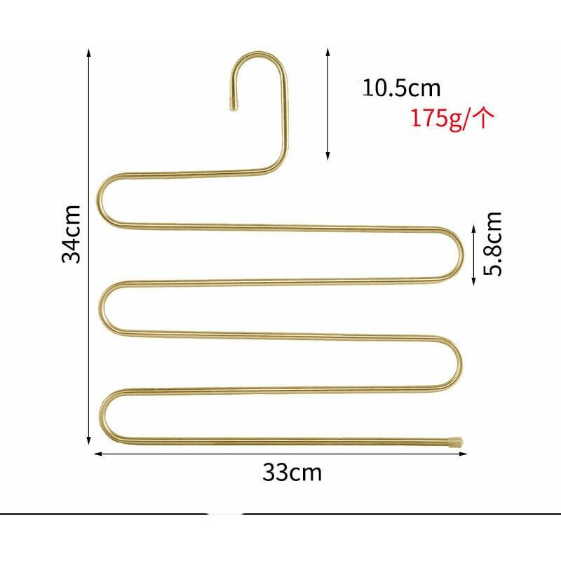 2 Perchas para Pantalones 9 en 1, Acero Inoxidable Pantalonero, Perchas  Pantalones Ahorra Espacio para Bufandas Jeans Ropa Pantalones Toallas,  Pantalonero Multifuncional (Color Acero Inoxidable) 