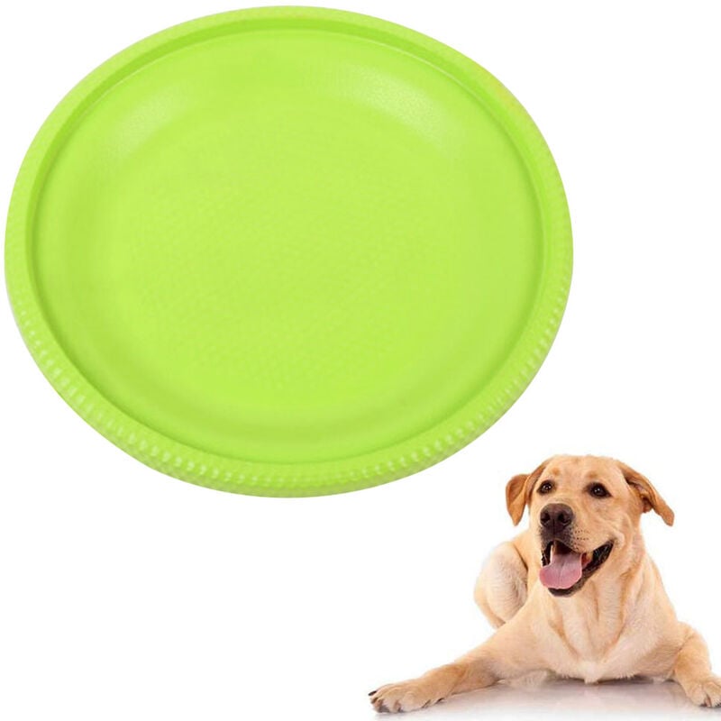 Frisbees para perros, Disco para perros, Frisbee para perros, Frisbee de goma, Para tierra y agua, Entrenamiento de perros, Lanzar, atrapar y jugar - Verde