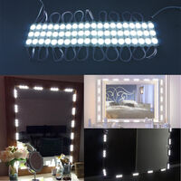 Espejo de tocador LED, 60 luces LED regulables para espejo de tocador, múltiples modos dinámicos, tira de luz para juego de mesa de maquillaje cosmético