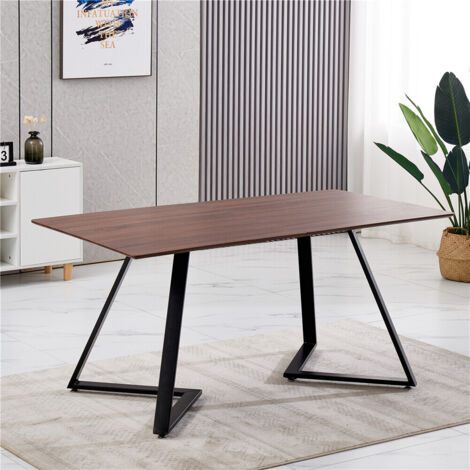 Ainpecca 150cm OAK Dining Table MDF Kitchen Home Furniture suit 4-8 people,only table