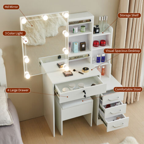 Bedroom Vanity Mirror Girls Desk With Mirror Blaire Mirror Vanity