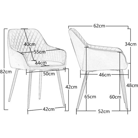 AINPECCA Set of 2 Velvet Dining Chairs Teal Upholstered Seat with Metal Legs Living Room(Teal,2)