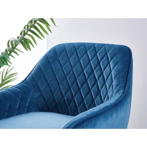 AINPECCA 1X Velvet Bars tools Fabric Upholstered seat with Backrest Armrest Black Metal Legs Kitchen Breakfast Counter Chairs Teal