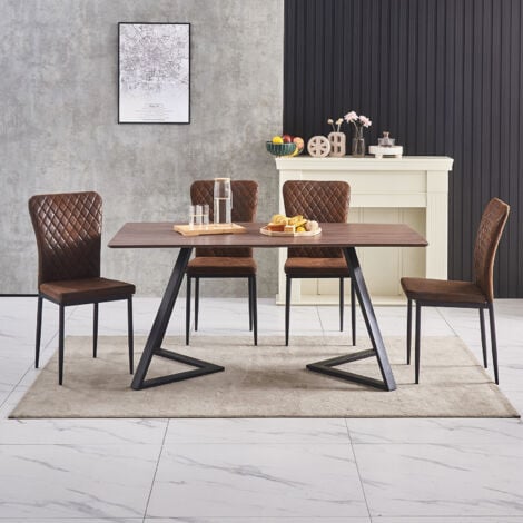 New 150cm Wooden Dining Table MDF Kitchen Home Furniture suit 4-8 people,only table