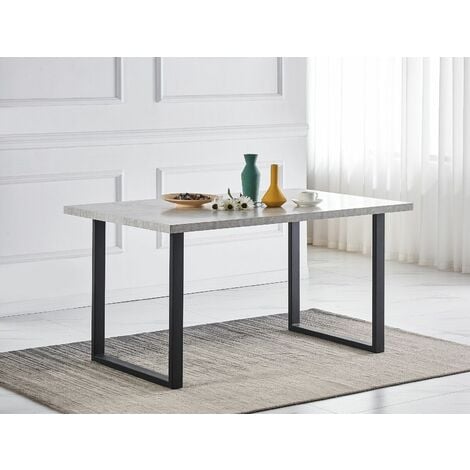 New 150CM Grey Wooden Dining Table Furniture Kitchen Home Office UK-ONLY TABLE