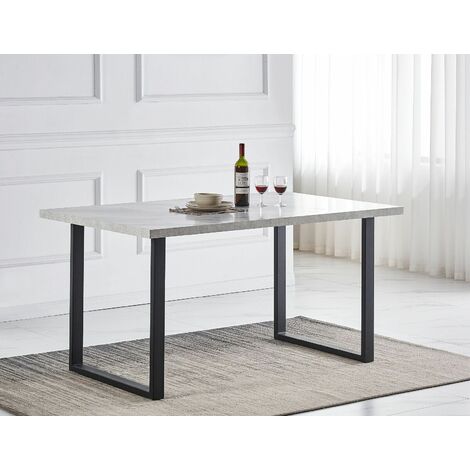 AINPECCA 1.5M White Dining Table and Velvet Chairs 4 Set Padded Chairs Home Kitchen(1 TABLE+4 ORANGE CHAIRS)