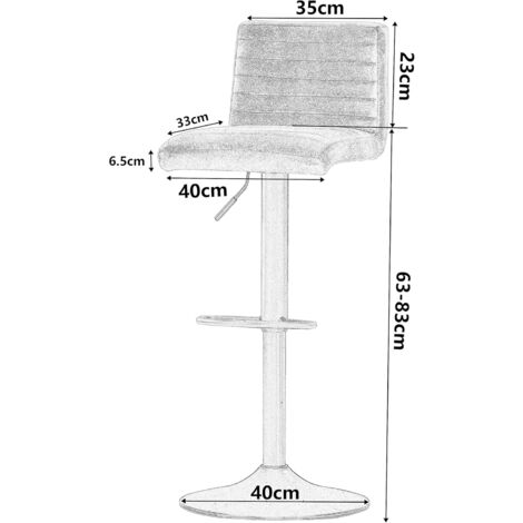 AINPECCA Set of 1 Faux Suede Bar Stools Metal Frame Footrest Base Cafe Pub Swivel Chairs,Brown