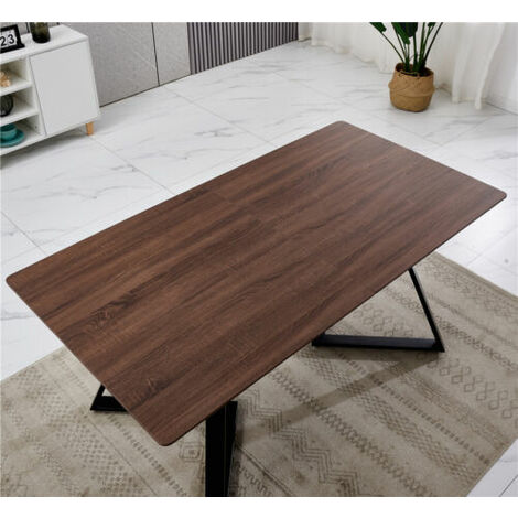 AINPECCA OAK Dining Table Set and 4 Black Velvet chairs kitchen table set UK