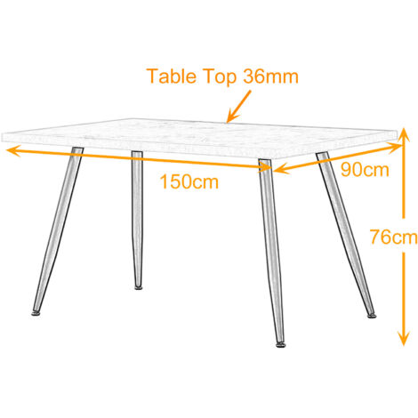AINPECCA Dining Table and 4 Dining Chairs Set Dining Room Chair Kitchen Home Office(Grey table+4 Orange velvet chairs)