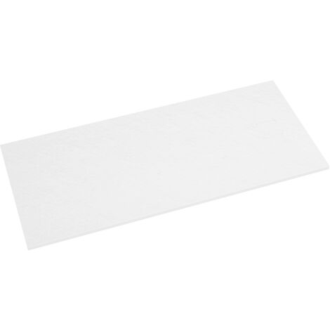 Piatto Doccia Rettangolare 80x180 cm in SMC Colore Bianco Effetto Pietra Tagliabile e Antiscivolo Altezza 2,6cm Mod. Samos