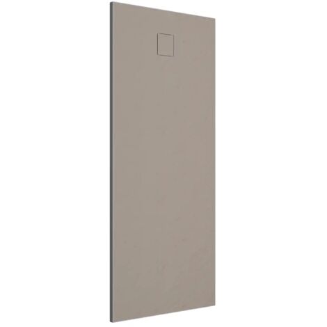 Piatto Doccia Rettangolare 70x170 cm in SMC Colore Marrone Effetto Pietra Tagliabile e Antiscivolo Altezza 2,6cm Mod. Samos