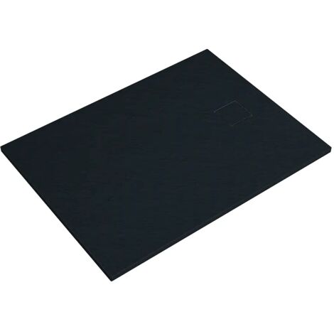 Piatto Doccia Rettangolare 70x120 cm in SMC Colore Nero Effetto Pietra Tagliabile e Antiscivolo Altezza 2,6cm Mod. Samos