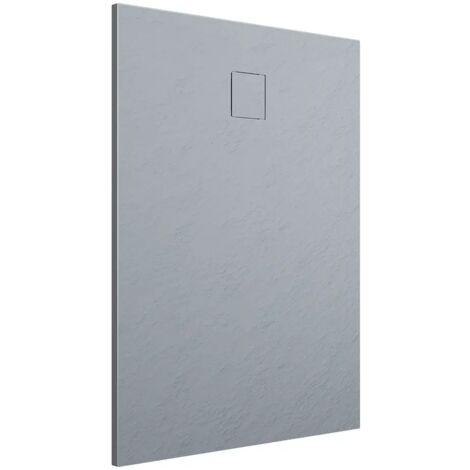 Piatto Doccia Rettangolare 70x90 cm in SMC Colore Grigio Effetto Pietra Tagliabile e Antiscivolo Altezza 2,6cm Mod. Samos
