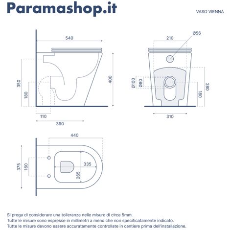 Coppia di Sanitari Filomuro in Ceramica Rimless Bianco Lucido con Vaso, Bidet e Copriwc Soft-close Mod. Vienna