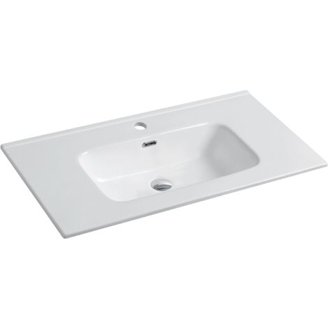 Lavabo da Incasso 90 cm in Ceramica Bianca Mod. Civit (1/2)