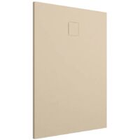 Piatto Doccia Rettangolare 90x100 cm in SMC Colore Avorio Effetto Pietra Tagliabile e Antiscivolo Altezza 2,6cm Mod. Samos