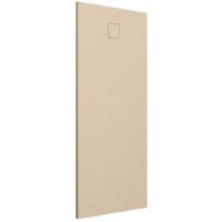 Piatto Doccia Rettangolare 80x140 cm in SMC Colore Avorio Effetto Pietra Tagliabile e Antiscivolo Altezza 2,6cm Mod. Samos