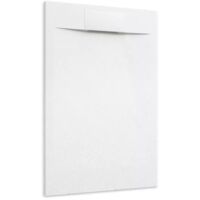 Piatto Doccia in SMC 70x140 Effetto Pietra Colore Bianco Riducibile e Antiscivolo Mod. Cosmos