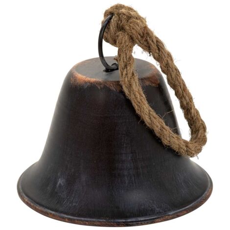 Campana de decoración de metal marrón 15x15x15 (1/5)