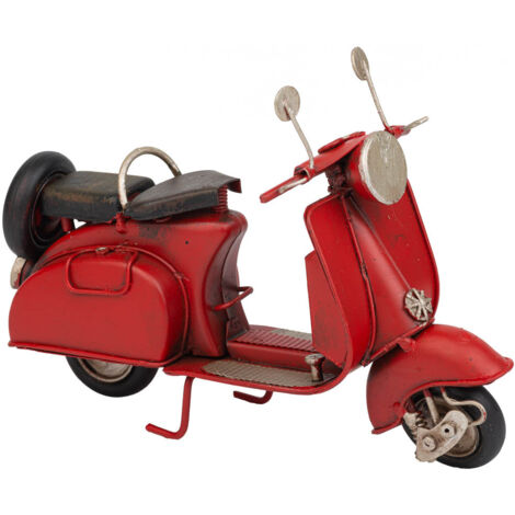 Moto de metal roja 17x7x11