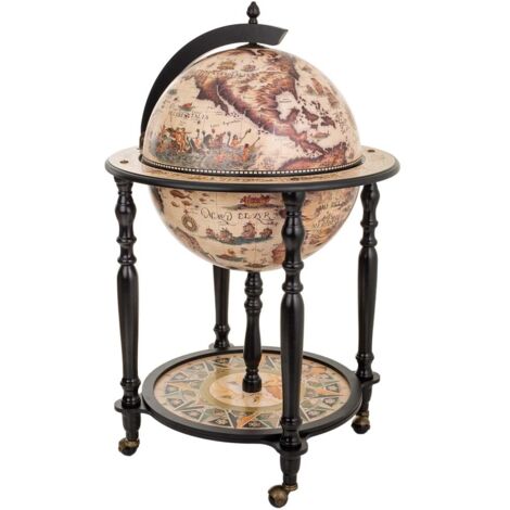 Mueble botellero globo terráqueo 60x60x95 (1/5)
