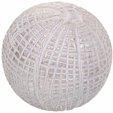 Bola decoración de poliresina blanca 8x8x8 (1/5)